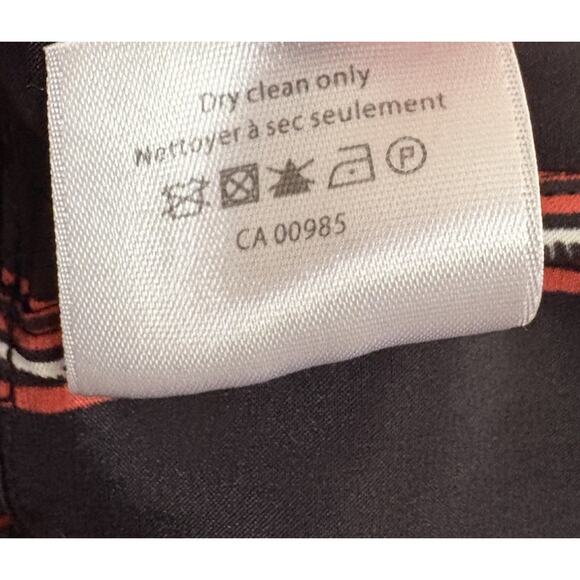 Veronica Beard Ivy Flounce Silk Wrap Style Dress 6 Red Black Party Boho Indie - Picture 14 of 16